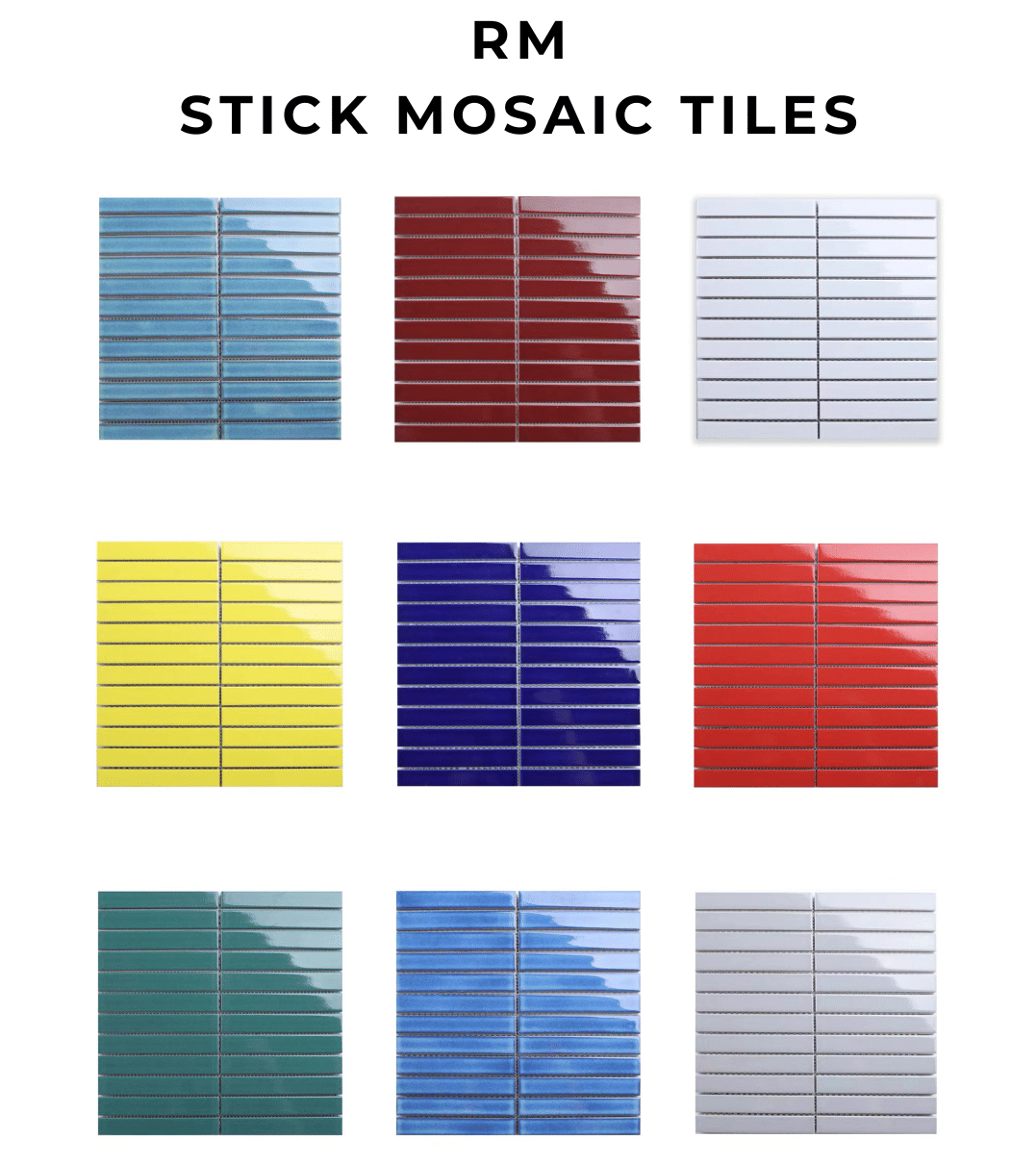 โมเสค TIMELESS TILES รุ่น RM STRIP MOSAIC TILES ขนาด 29.5X28 ซม. สีขาว ผิวเงา (ราคา/ตรม.)_3